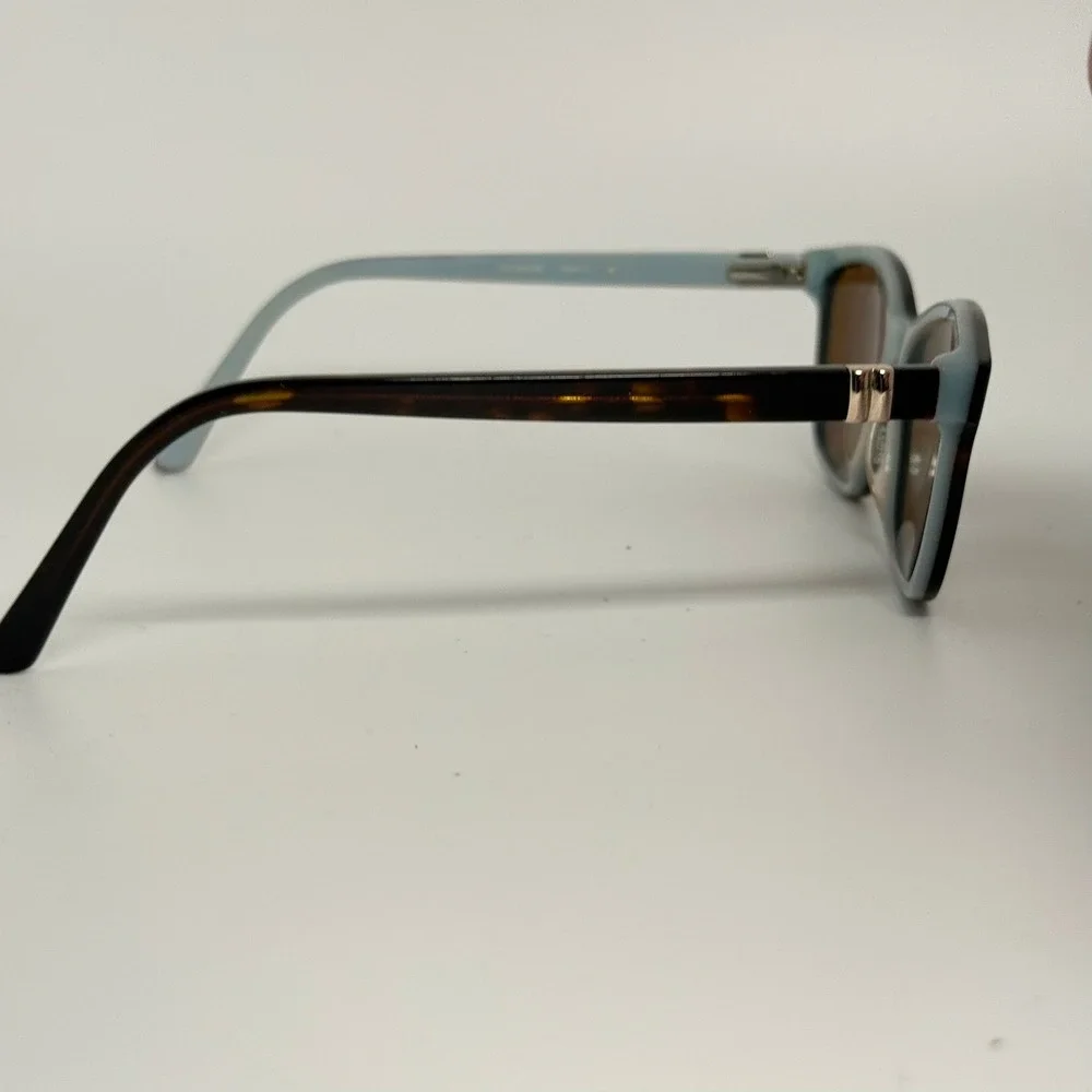 Via Spiga Paola 550 Sunglasses Tortoise Blue Square Frames Zyloware 140mm